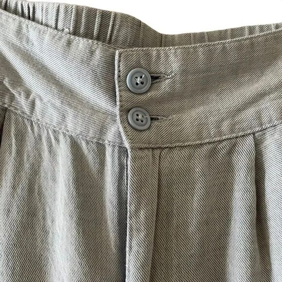 Who What Wear Cotton High Waist Scallop Blue Elastic Waist Pockets Shorts Sz 8 - Picture 3 of 12